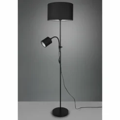 Lampes En Tissu-Luminaires Reality Lampadaire Reality Owen Noir, 2 lumières