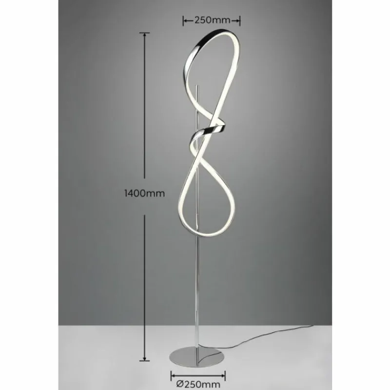 Luminaires Reality Lampadaire Reality PADUA LED Chrome, 1 lumière* Éclairage Led