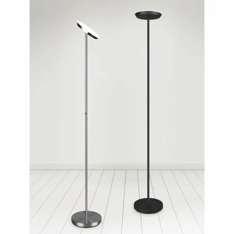 Luminaires Reality Lampadaire Reality Ponda LED Nickel mat, 1 lumière* Éclairage Led