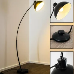 Luminaires Scandinaves-Luminaires Reality Lampadaire Reality Recife Noir, 1 lumière