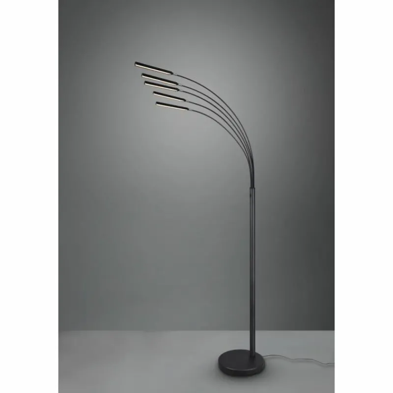 Luminaires Reality Lampadaire Reality Reed LED Noir, 5 lumières* Éclairage Led