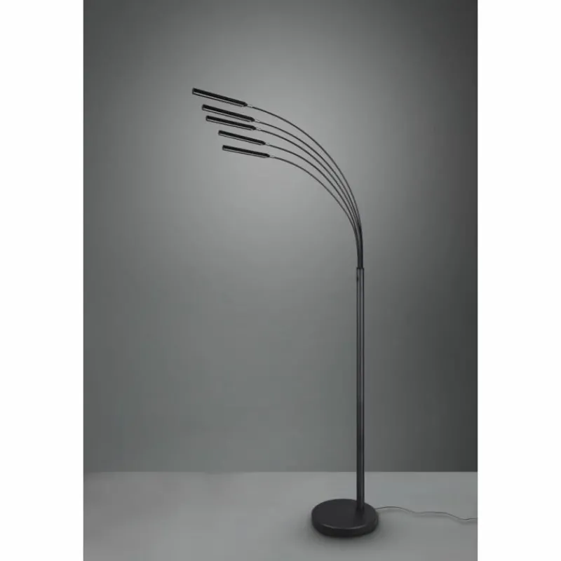 Luminaires Reality Lampadaire Reality Reed LED Noir, 5 lumières* Éclairage Led