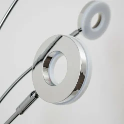 Luminaires Reality Lampadaire Reality Rennes LED Chrome, 5 lumières* Lampadaires Et Lampes Sur Pied