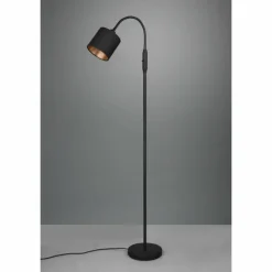 Lampes En Tissu-Luminaires Reality Lampadaire Reality Tommy Noir, 1 lumière