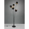 Lampes En Tissu-Luminaires Reality Lampadaire Reality Tommy Noir, 5 lumières