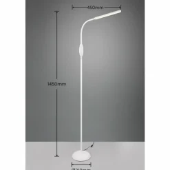 Luminaires Reality Lampadaire Reality TORO LED Blanc, 1 lumière* Éclairage Led