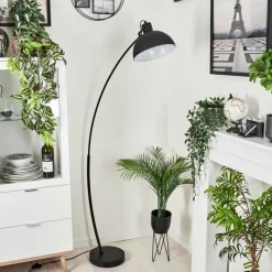 Lampes Industrielles-hofstein Lampadaire Recife Noir, 1 lumière