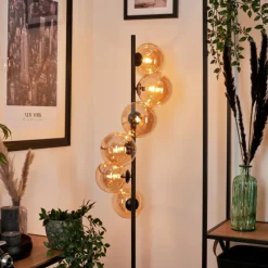 hofstein Lampadaire Remaisnil Ambre, 6 lumières