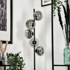 hofstein Lampadaire Remaisnil Clair, Fumé, 5 lumières