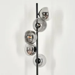 hofstein Lampadaire Remaisnil Clair, Fumé, 5 lumières