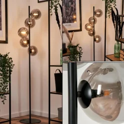 hofstein Lampadaire Remaisnil Fumé, 5 lumières