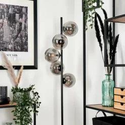 hofstein Lampadaire Remaisnil Fumé, 5 lumières