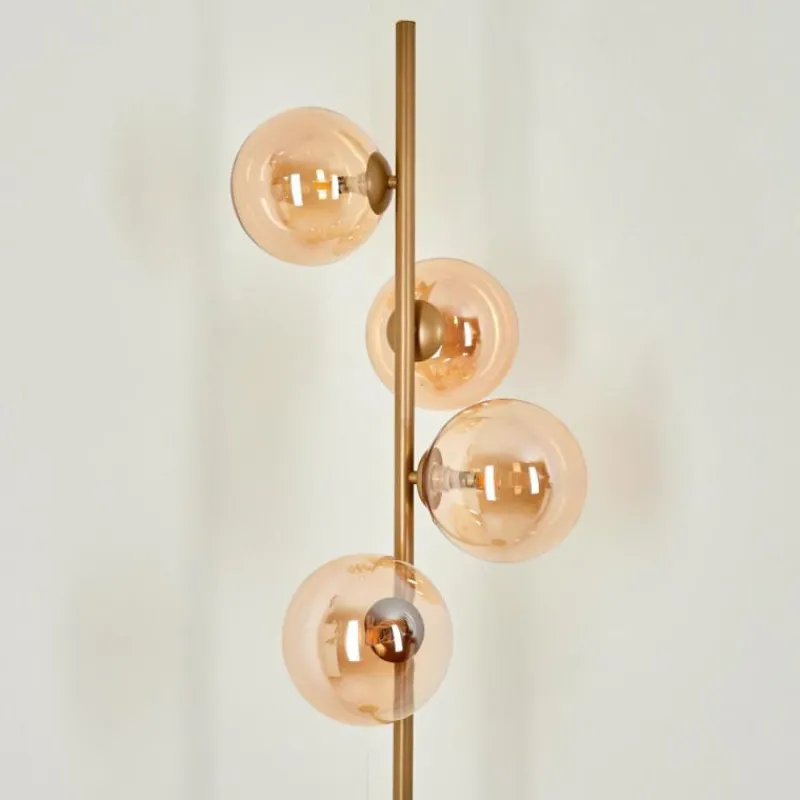 hofstein Lampadaire Remaisnil Laiton, 4 lumières