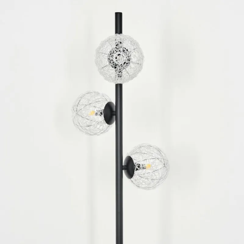 hofstein Lampadaire Remaisnil Noir, 3 lumières* Lampadaires Et Lampes Sur Pied