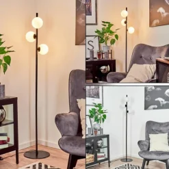 hofstein Lampadaire Remaisnil Noir, 3 lumières