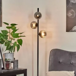 hofstein Lampadaire Remaisnil Noir, 3 lumières