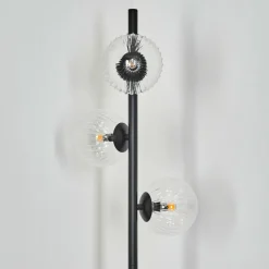 hofstein Lampadaire Remaisnil Noir, 3 lumières