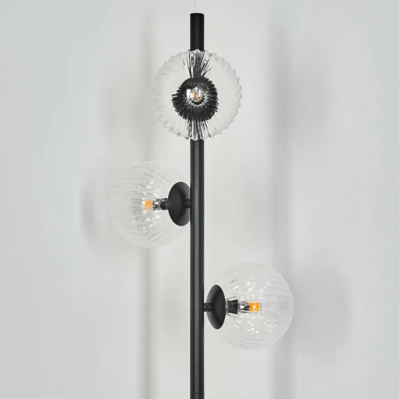 hofstein Lampadaire Remaisnil Noir, 3 lumières