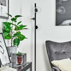 hofstein Lampadaire Remaisnil Noir, 3 lumières