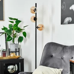 hofstein Lampadaire Remaisnil Noir, 3 lumières