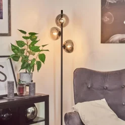 hofstein Lampadaire Remaisnil Noir, 3 lumières