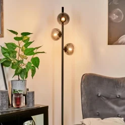 hofstein Lampadaire Remaisnil Noir, 3 lumières