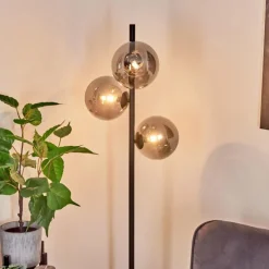 hofstein Lampadaire Remaisnil Noir, 3 lumières