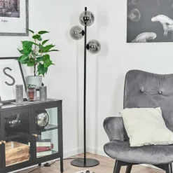 hofstein Lampadaire Remaisnil Noir, 3 lumières