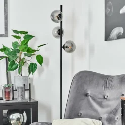 hofstein Lampadaire Remaisnil Noir, 3 lumières