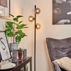 hofstein Lampadaire Remaisnil Noir, 3 lumières