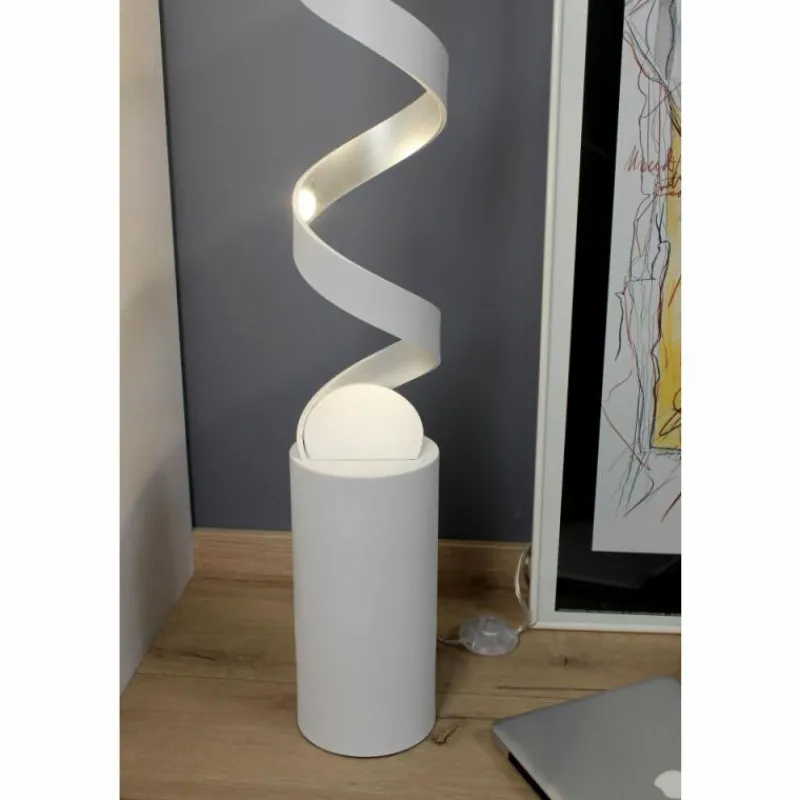 Luce Design Lampadaire Rezat LED Argenté, Blanc, 1 lumière* Lampadaires Et Lampes Sur Pied