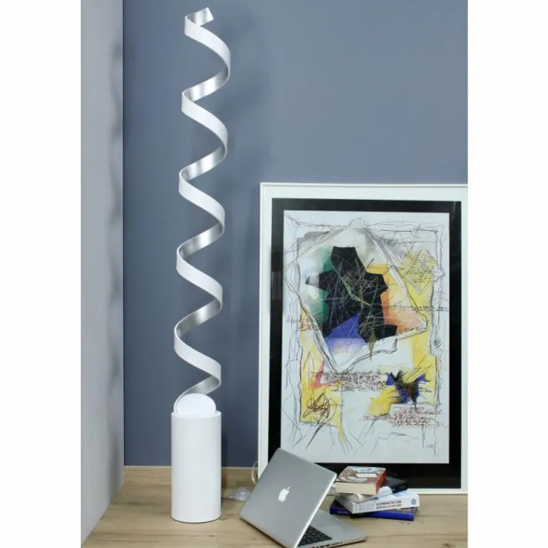 Luce Design Lampadaire Rezat LED Argenté, Blanc, 1 lumière* Lampadaires Et Lampes Sur Pied