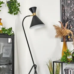 Lampes Industrielles-hofstein Lampadaire Rinkila Noir, 1 lumière