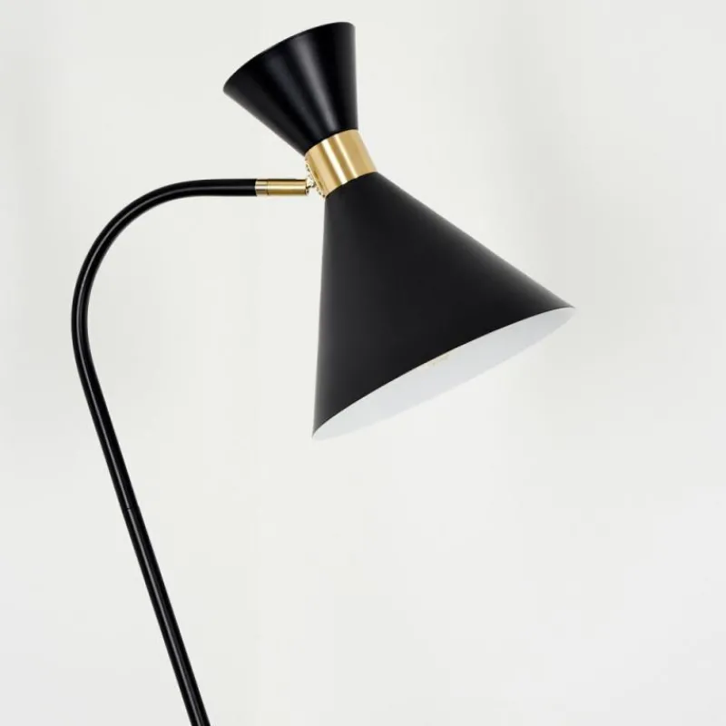 Lampes Industrielles-hofstein Lampadaire Rinkila Noir, 1 lumière