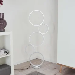 hofstein Lampadaire Rodekro LED Argenté, 1 lumière