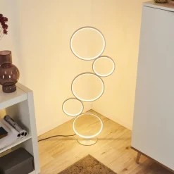 hofstein Lampadaire Rodekro LED Argenté, 1 lumière