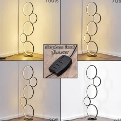 hofstein Lampadaire Rodekro LED Noir, 1 lumière