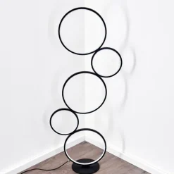 hofstein Lampadaire Rodekro LED Noir, 1 lumière