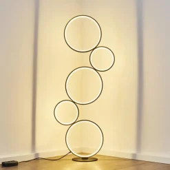 hofstein Lampadaire Rodekro LED Noir, 1 lumière