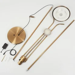 hofstein Lampadaire Rom LED Laiton, 2 lumières