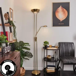 hofstein Lampadaire Rom LED Vieux laiton, 2 lumières