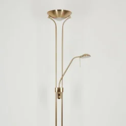 hofstein Lampadaire Rom LED Vieux laiton, 2 lumières