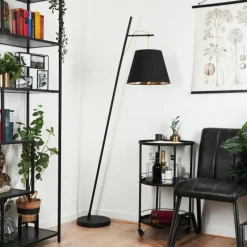 hofstein Lampadaire Saillon Noir, 1 lumière