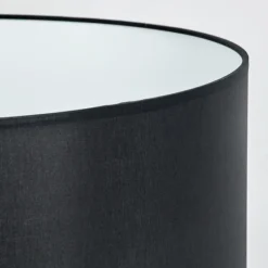 Lampes En Tissu-hofstein Lampadaire Saladillo Écru, Noir, 1 lumière