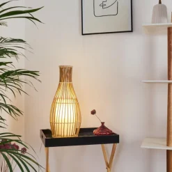 Lampes En Tissu-hofstein Lampadaire Saranda Brun, 1 lumière