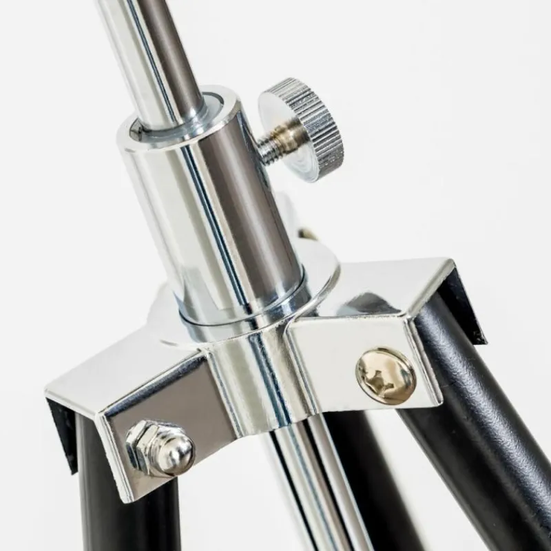 Lampes Dorées-hofstein Lampadaire Saturn Chrome, Noir, 1 lumière