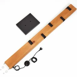 hofstein Lampadaire Schanis Écru, Noir, 5 lumières