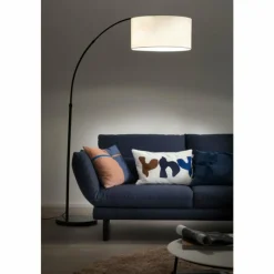 Lampes En Tissu-SCHÖNER WOHNEN-Kollektion Lampadaire Bowe Noir, 3 lumières