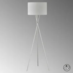 Lampes En Tissu-SCHÖNER WOHNEN-Kollektion Lampadaire SCHÖNER-WOHNEN-Kollektion Pina Nickel mat, 3 lumières