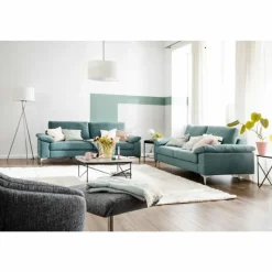 Lampes En Tissu-SCHÖNER WOHNEN-Kollektion Lampadaire SCHÖNER-WOHNEN-Kollektion Pina Nickel mat, 3 lumières